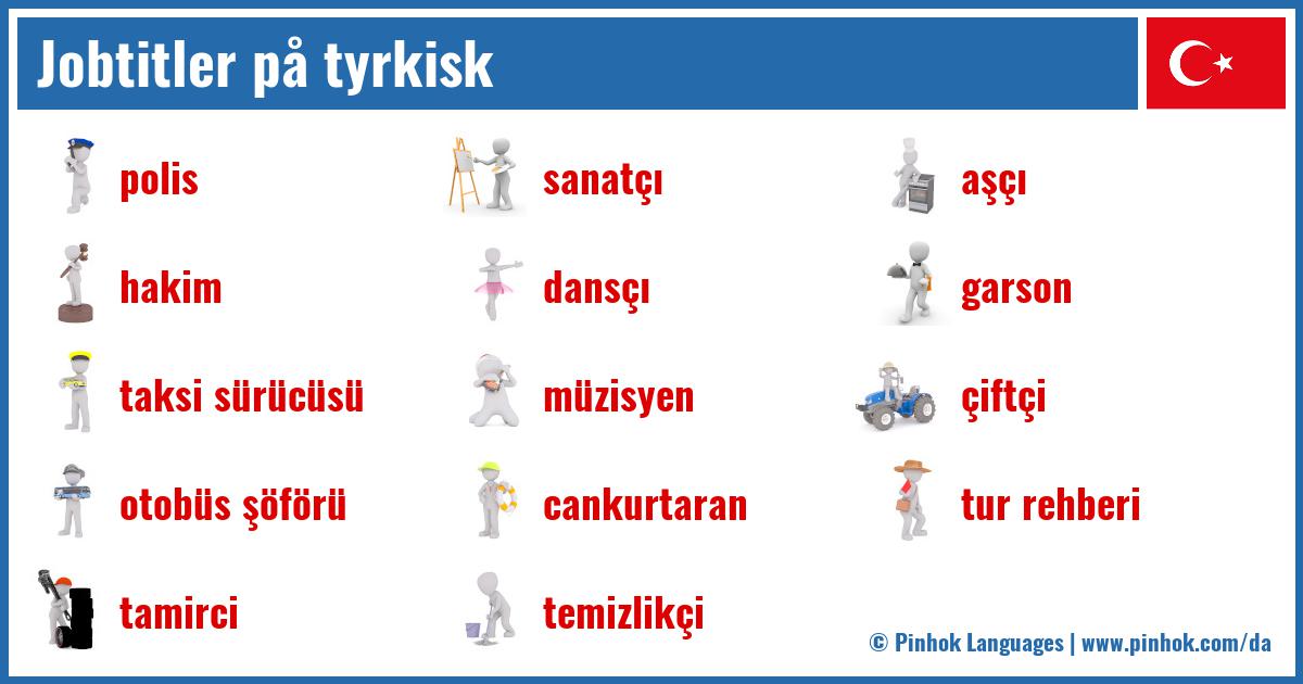 Jobtitler på tyrkisk
