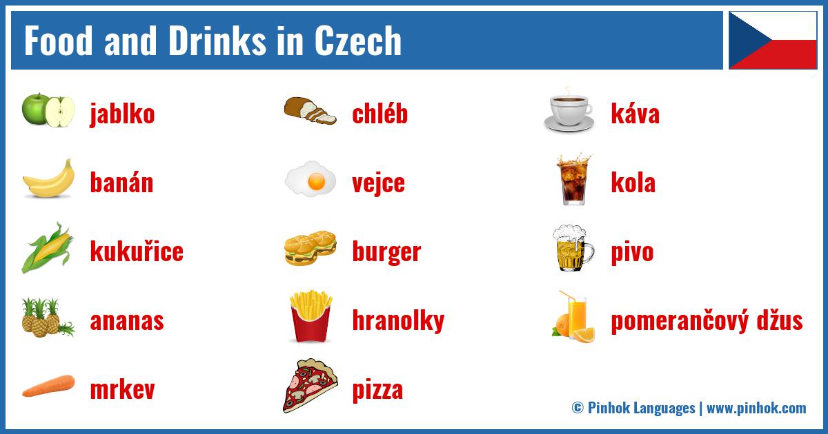Food and Drinks in Czech