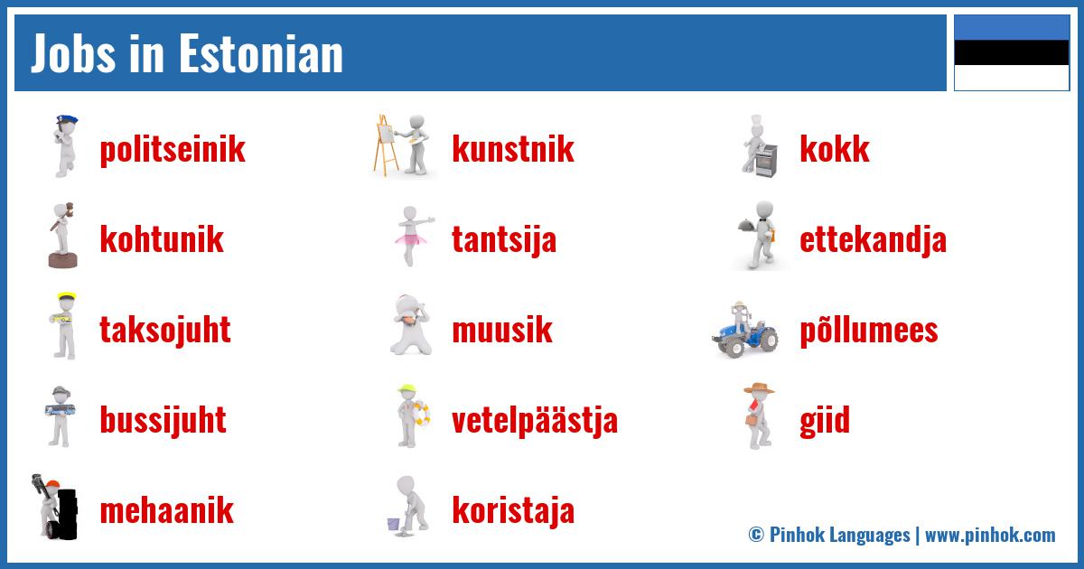 Jobs in Estonian