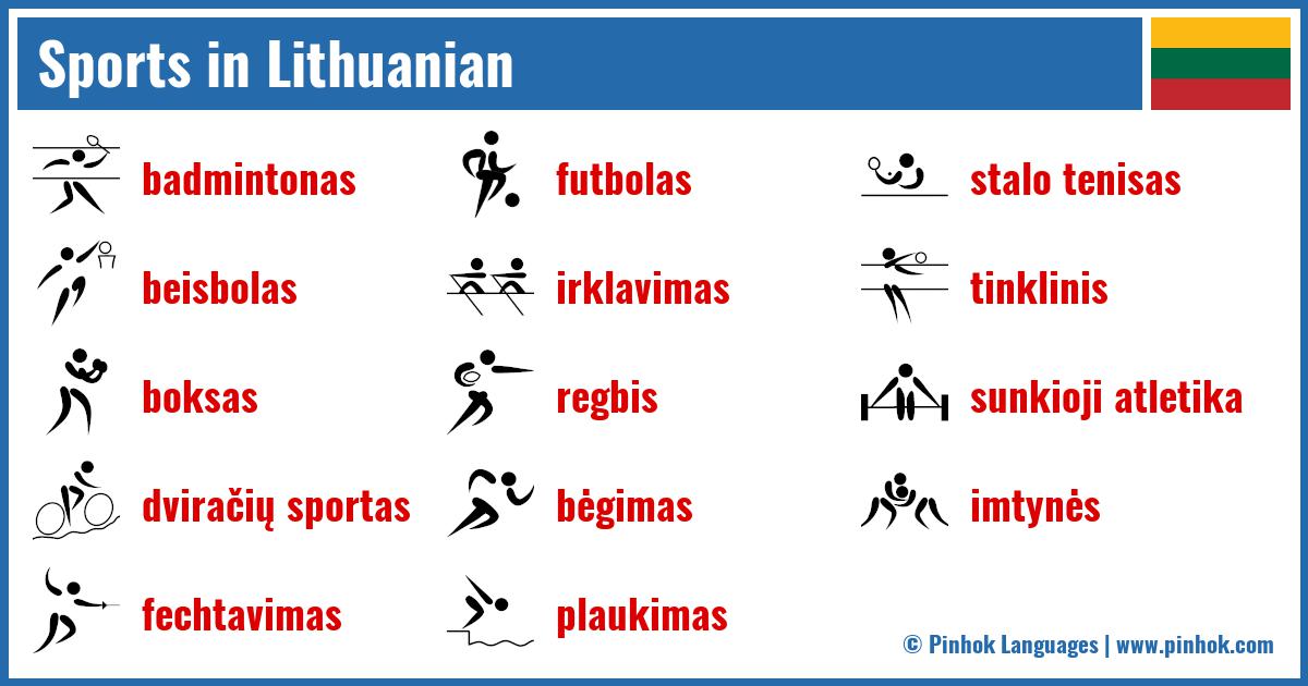 Sports in Lithuanian