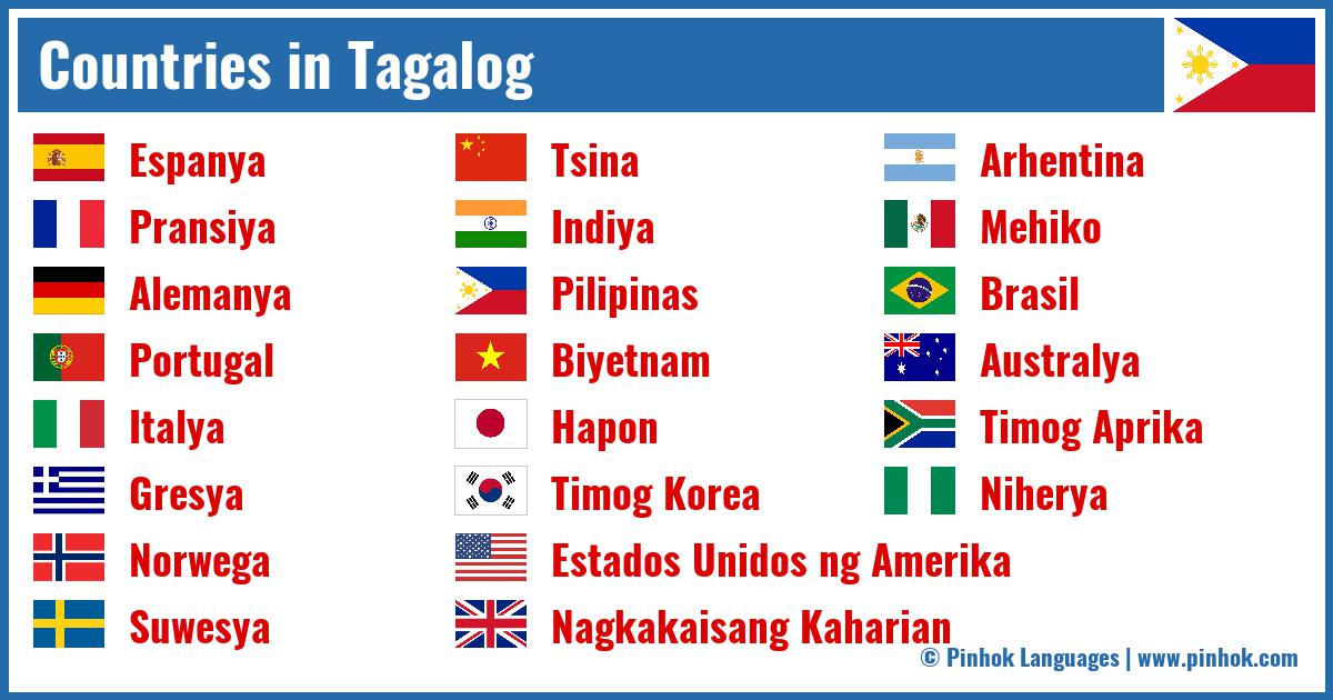Countries in Tagalog
