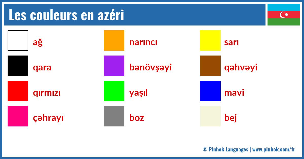 Les couleurs en azéri