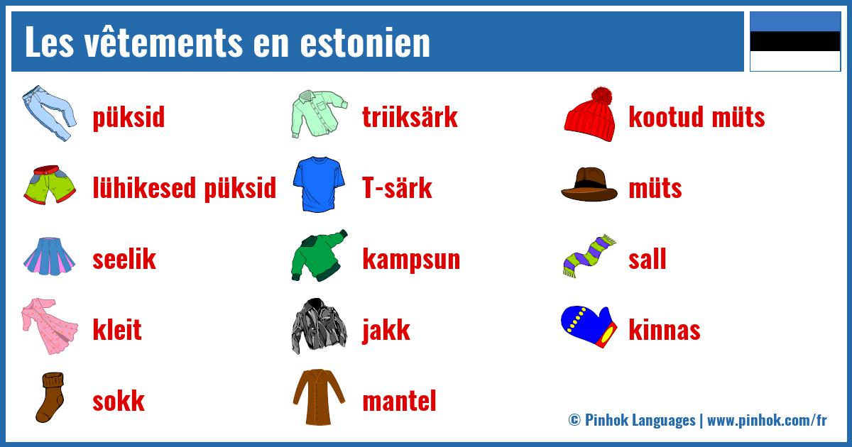Les vêtements en estonien
