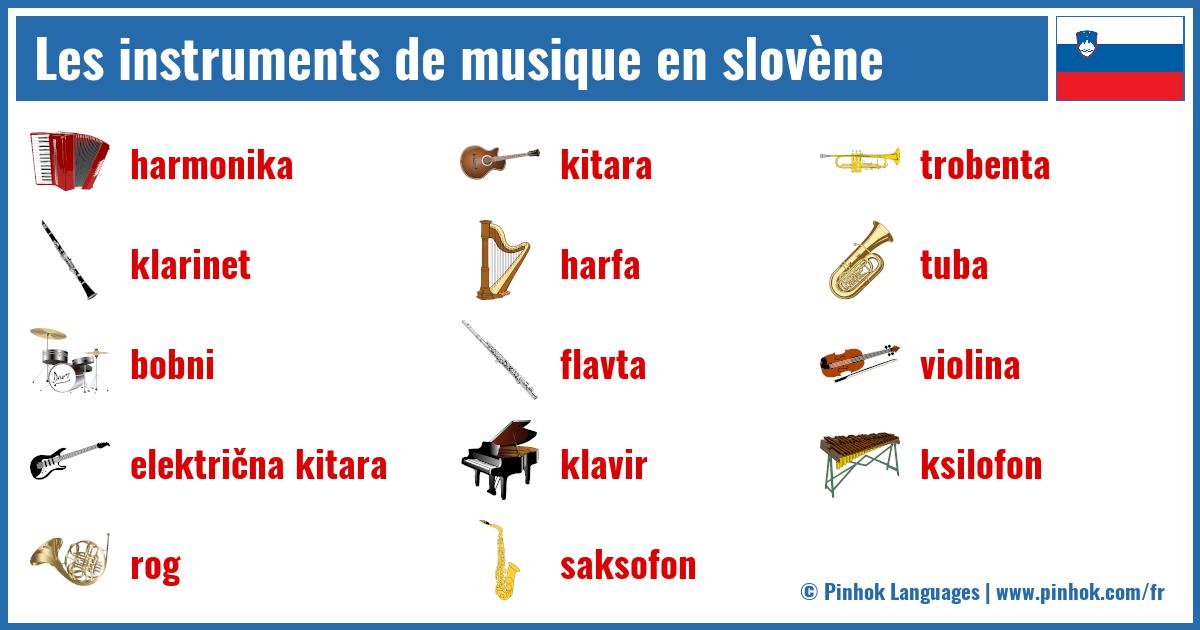 Les instruments de musique en slovène