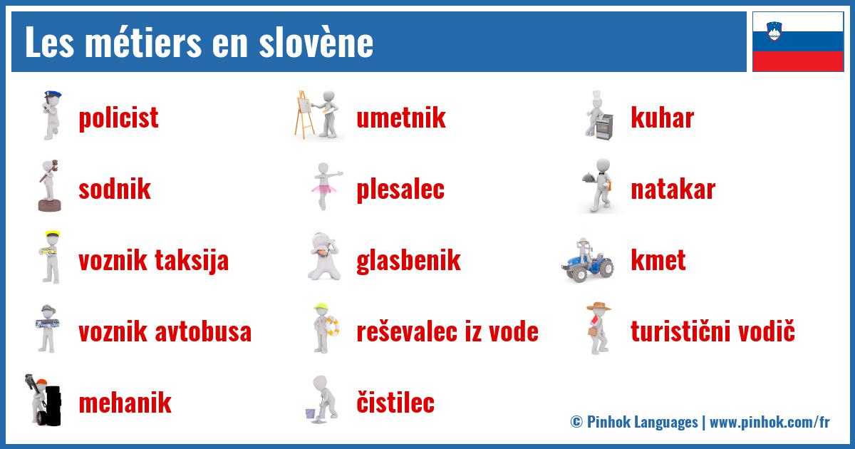Les métiers en slovène