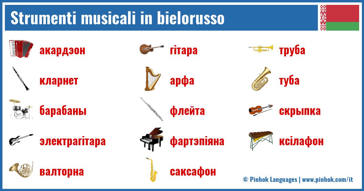Strumenti musicali in bielorusso