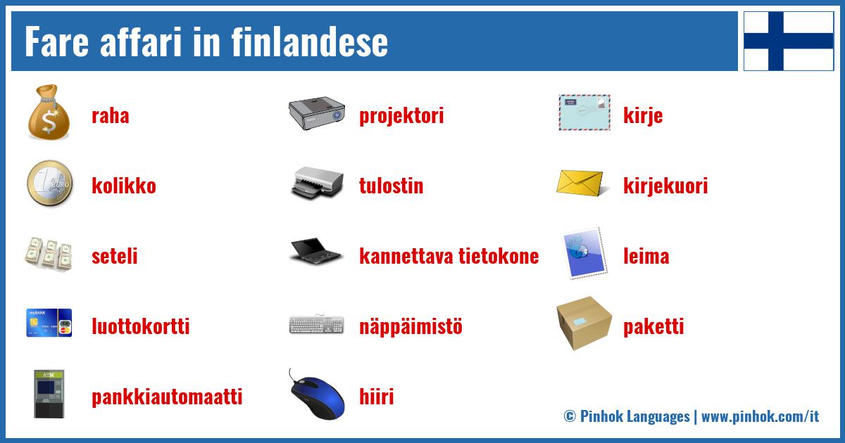 Fare affari in finlandese