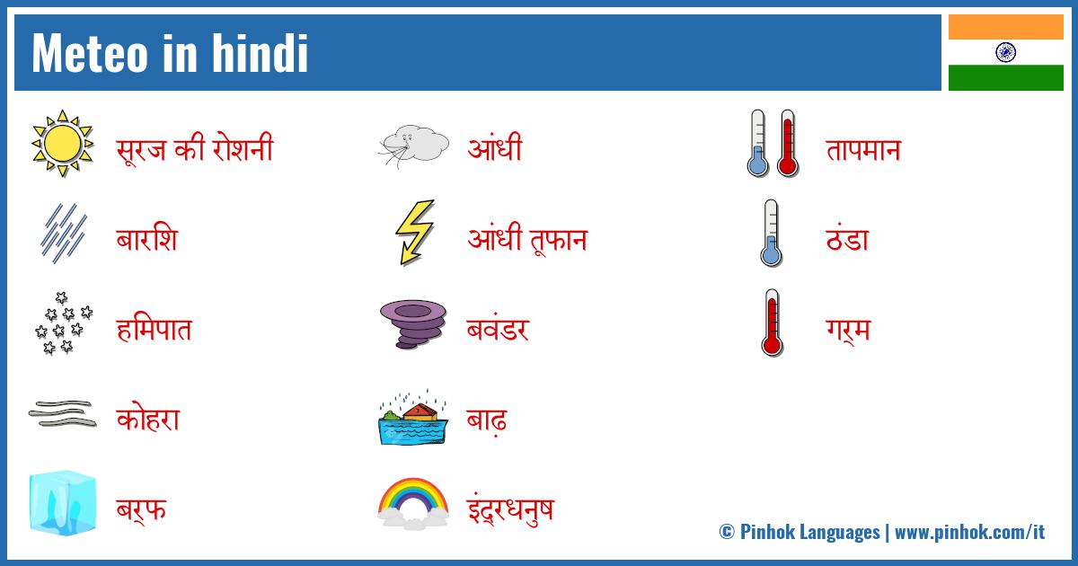 Meteo in hindi