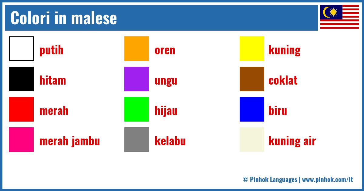 Colori in malese