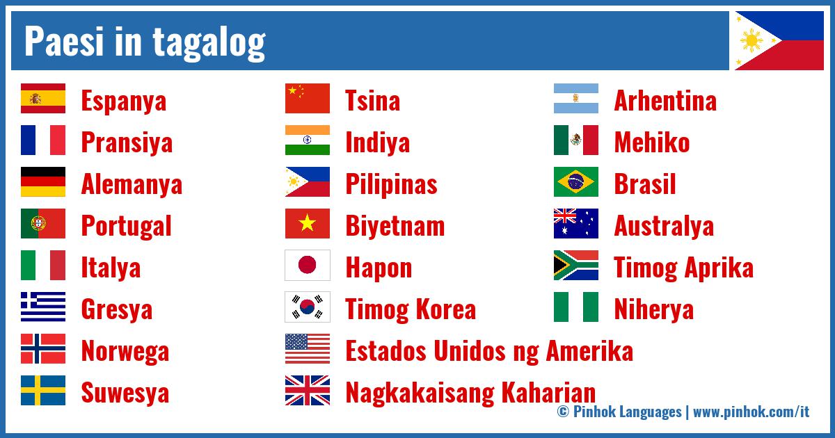 Paesi in tagalog