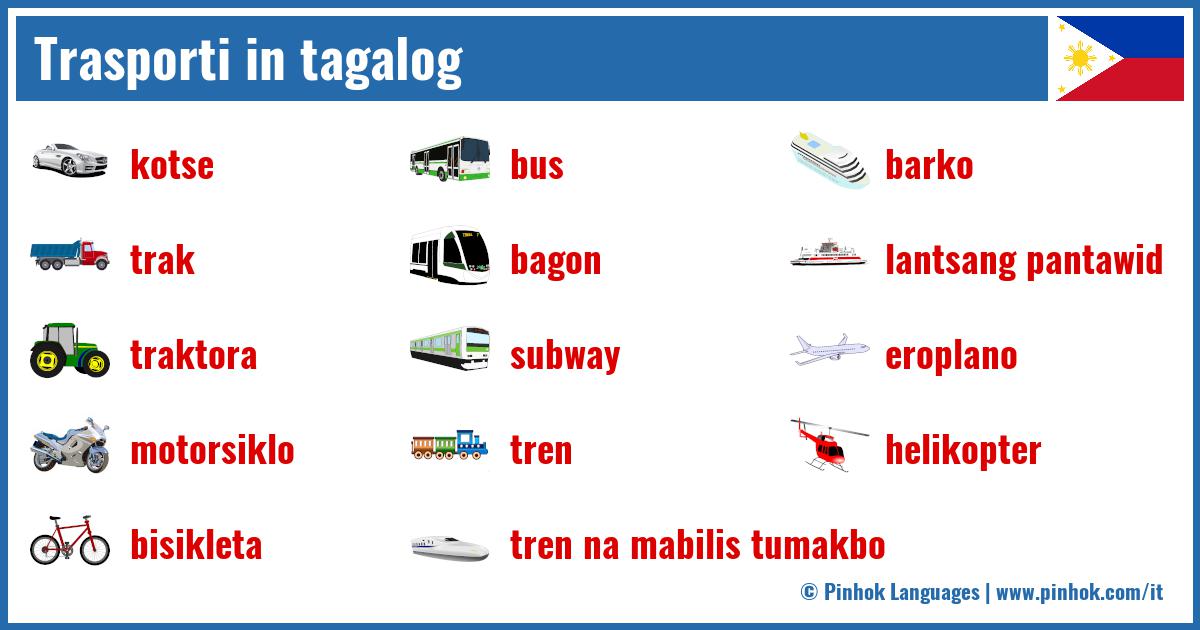 Trasporti in tagalog