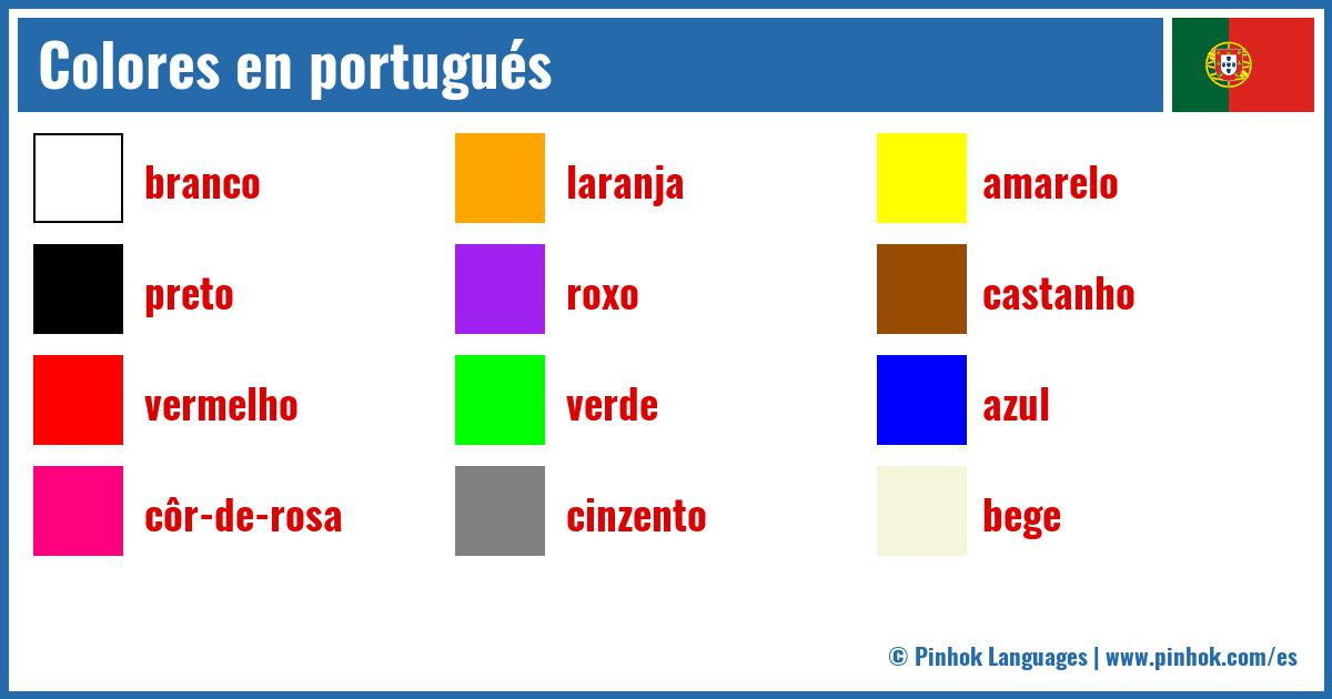 Colores en portugués