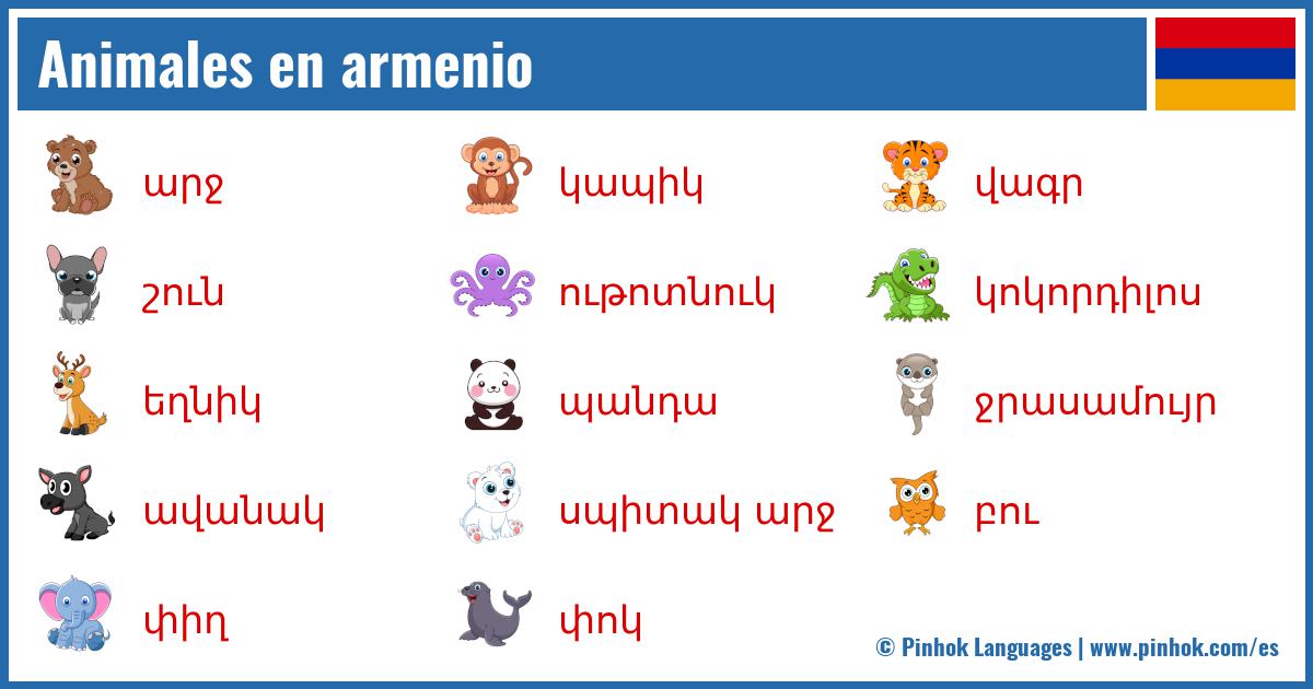 Animales en armenio